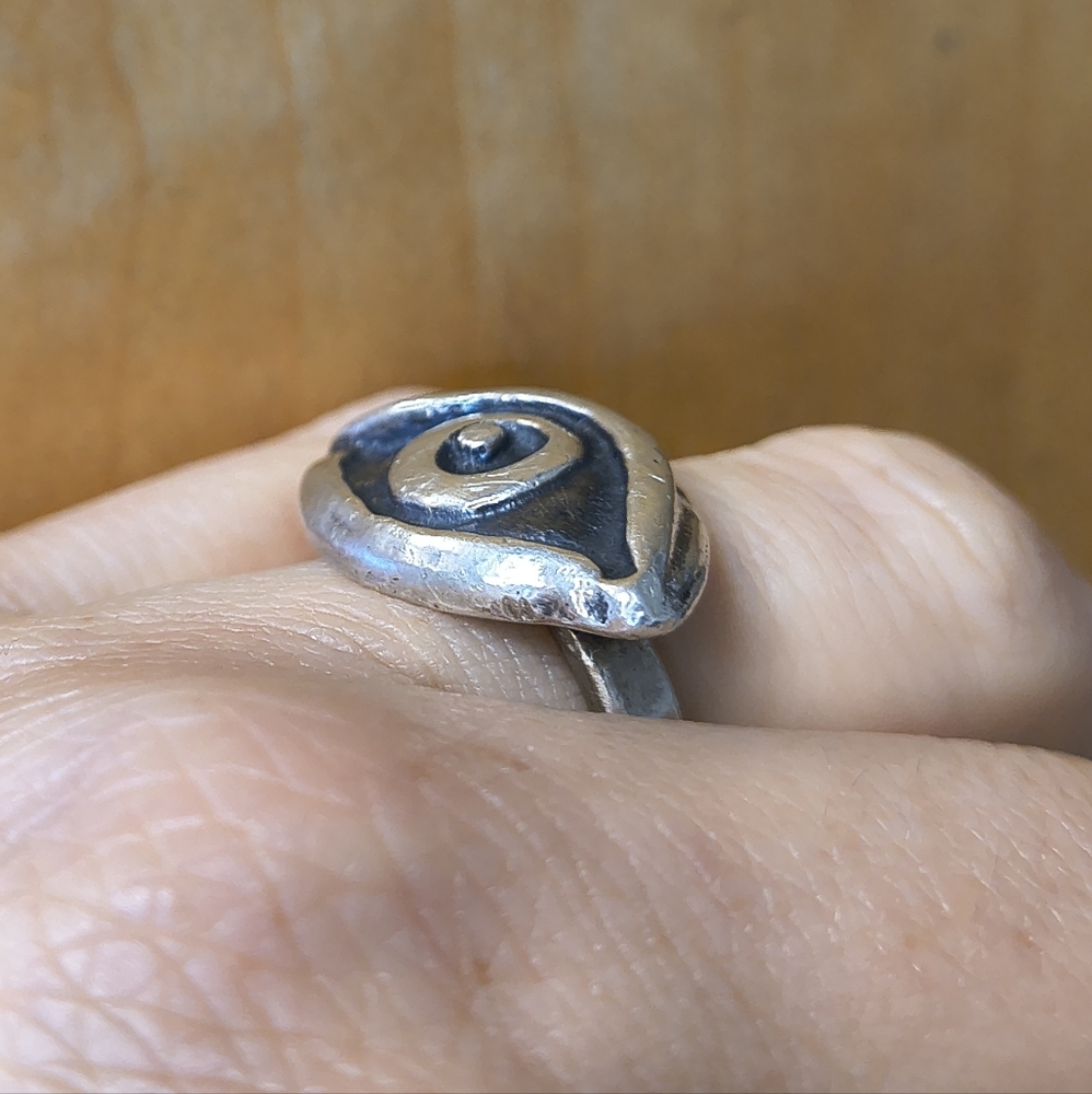 Seer Ring- Handmade Solid Sterling Size 8 - Picture 4 of 8